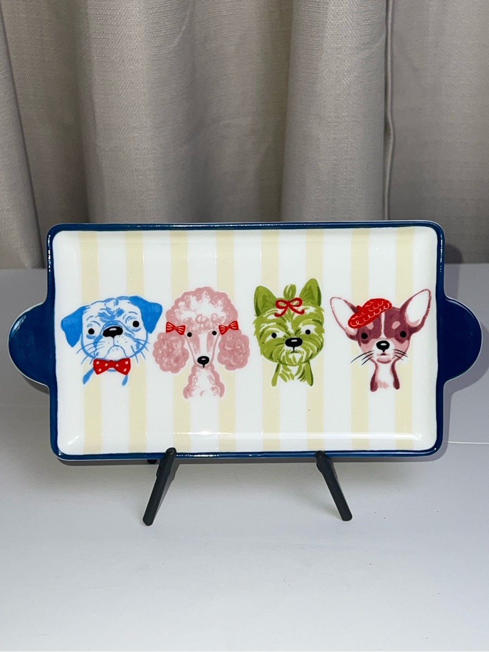 NWOT Dogs Ceramic Mini Serving Tray